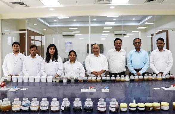ASF staff with client team at Siddharth Grease and Lubes lab
